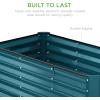 imageBest Choice Products 8x4x2ft Outdoor Metal Raised Garden Bed Deep Root Planter Box for Vegetables Flowers Herbs and Succulents w 478 Gallon Capacity  TerracottaPeacock Blue