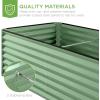 imageBest Choice Products 8x4x2ft Outdoor Metal Raised Garden Bed Deep Root Planter Box for Vegetables Flowers Herbs and Succulents w 478 Gallon Capacity  TerracottaSage Green