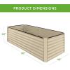 imageBest Choice Products 8x4x2ft Outdoor Metal Raised Garden Bed Deep Root Planter Box for Vegetables Flowers Herbs and Succulents w 478 Gallon Capacity  TerracottaBeige