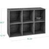 imageBest Choice Products 9Cube Storage Organizer 11in Shelf Opening Bookcase Display Shelf Customizable w 3 Removable Back Panels  GreigeDark Gray