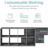 imageBest Choice Products 9Cube Storage Organizer 11in Shelf Opening Bookcase Display Shelf Customizable w 3 Removable Back Panels  GreigeDark Gray