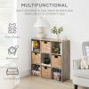 imageBest Choice Products 9Cube Storage Organizer 11in Shelf Opening Bookcase Display Shelf Customizable w 3 Removable Back Panels  GreigeGreige