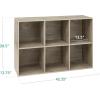 imageBest Choice Products 9Cube Storage Organizer 11in Shelf Opening Bookcase Display Shelf Customizable w 3 Removable Back Panels  GreigeGreige