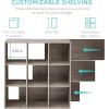 imageBest Choice Products 9Cube Storage Organizer 11in Shelf Opening Bookcase Display Shelf Customizable w 3 Removable Back Panels  GreigeGreige