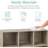 imageBest Choice Products 9Cube Storage Organizer 11in Shelf Opening Bookcase Display Shelf Customizable w 3 Removable Back Panels  GreigeGreige