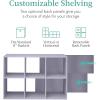 imageBest Choice Products 9Cube Storage Organizer 11in Shelf Opening Bookcase Display Shelf Customizable w 3 Removable Back Panels  GreigeLavender