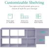 imageBest Choice Products 9Cube Storage Organizer 11in Shelf Opening Bookcase Display Shelf Customizable w 3 Removable Back Panels  GreigeLavender