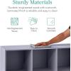 imageBest Choice Products 9Cube Storage Organizer 11in Shelf Opening Bookcase Display Shelf Customizable w 3 Removable Back Panels  GreigeLavender