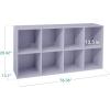 imageBest Choice Products 9Cube Storage Organizer 11in Shelf Opening Bookcase Display Shelf Customizable w 3 Removable Back Panels  GreigeLavender