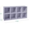 imageBest Choice Products 9Cube Storage Organizer 11in Shelf Opening Bookcase Display Shelf Customizable w 3 Removable Back Panels  GreigeLavender