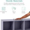 imageBest Choice Products 9Cube Storage Organizer 11in Shelf Opening Bookcase Display Shelf Customizable w 3 Removable Back Panels  GreigeLavender