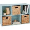 imageBest Choice Products 9Cube Storage Organizer 11in Shelf Opening Bookcase Display Shelf Customizable w 3 Removable Back Panels  GreigeLight Blue