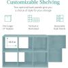 imageBest Choice Products 9Cube Storage Organizer 11in Shelf Opening Bookcase Display Shelf Customizable w 3 Removable Back Panels  GreigeLight Blue