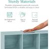 imageBest Choice Products 9Cube Storage Organizer 11in Shelf Opening Bookcase Display Shelf Customizable w 3 Removable Back Panels  GreigeLight Blue