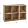 imageBest Choice Products 9Cube Storage Organizer 11in Shelf Opening Bookcase Display Shelf Customizable w 3 Removable Back Panels  GreigeLight Oak