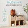 imageBest Choice Products 9Cube Storage Organizer 11in Shelf Opening Bookcase Display Shelf Customizable w 3 Removable Back Panels  GreigeLight Oak