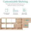 imageBest Choice Products 9Cube Storage Organizer 11in Shelf Opening Bookcase Display Shelf Customizable w 3 Removable Back Panels  GreigeLight Oak