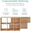 imageBest Choice Products 9Cube Storage Organizer 11in Shelf Opening Bookcase Display Shelf Customizable w 3 Removable Back Panels  GreigeLight Oak
