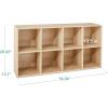 imageBest Choice Products 9Cube Storage Organizer 11in Shelf Opening Bookcase Display Shelf Customizable w 3 Removable Back Panels  GreigeLight Oak