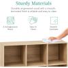 imageBest Choice Products 9Cube Storage Organizer 11in Shelf Opening Bookcase Display Shelf Customizable w 3 Removable Back Panels  GreigeLight Oak