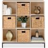 imageBest Choice Products 9Cube Storage Organizer 11in Shelf Opening Bookcase Display Shelf Customizable w 3 Removable Back Panels  GreigeLight Oak