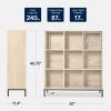 imageBest Choice Products 9Cube Storage Organizer 11in Shelf Opening Bookcase Display Shelf Customizable w 3 Removable Back Panels  GreigeLight Oak