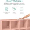 imageBest Choice Products 9Cube Storage Organizer 11in Shelf Opening Bookcase Display Shelf Customizable w 3 Removable Back Panels  GreigeLight Pink