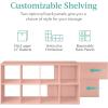 imageBest Choice Products 9Cube Storage Organizer 11in Shelf Opening Bookcase Display Shelf Customizable w 3 Removable Back Panels  GreigeLight Pink