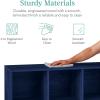 imageBest Choice Products 9Cube Storage Organizer 11in Shelf Opening Bookcase Display Shelf Customizable w 3 Removable Back Panels  GreigeNavy