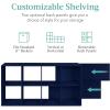 imageBest Choice Products 9Cube Storage Organizer 11in Shelf Opening Bookcase Display Shelf Customizable w 3 Removable Back Panels  GreigeNavy