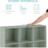 imageBest Choice Products 9Cube Storage Organizer 11in Shelf Opening Bookcase Display Shelf Customizable w 3 Removable Back Panels  GreigeSage