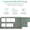 imageBest Choice Products 9Cube Storage Organizer 11in Shelf Opening Bookcase Display Shelf Customizable w 3 Removable Back Panels  GreigeSage