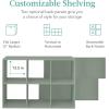 imageBest Choice Products 9Cube Storage Organizer 11in Shelf Opening Bookcase Display Shelf Customizable w 3 Removable Back Panels  GreigeSage