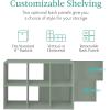 imageBest Choice Products 9Cube Storage Organizer 11in Shelf Opening Bookcase Display Shelf Customizable w 3 Removable Back Panels  GreigeSage
