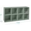 imageBest Choice Products 9Cube Storage Organizer 11in Shelf Opening Bookcase Display Shelf Customizable w 3 Removable Back Panels  GreigeSage