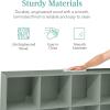 imageBest Choice Products 9Cube Storage Organizer 11in Shelf Opening Bookcase Display Shelf Customizable w 3 Removable Back Panels  GreigeSage
