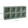 imageBest Choice Products 9Cube Storage Organizer 11in Shelf Opening Bookcase Display Shelf Customizable w 3 Removable Back Panels  GreigeSage