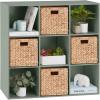 imageBest Choice Products 9Cube Storage Organizer 11in Shelf Opening Bookcase Display Shelf Customizable w 3 Removable Back Panels  GreigeSage
