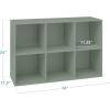 imageBest Choice Products 9Cube Storage Organizer 11in Shelf Opening Bookcase Display Shelf Customizable w 3 Removable Back Panels  GreigeSage