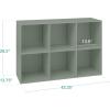 imageBest Choice Products 9Cube Storage Organizer 11in Shelf Opening Bookcase Display Shelf Customizable w 3 Removable Back Panels  GreigeSage