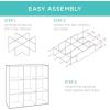 imageBest Choice Products 9Cube Storage Organizer 11in Shelf Opening Bookcase Display Shelf Customizable w 3 Removable Back Panels  GreigeWalnut