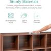 imageBest Choice Products 9Cube Storage Organizer 11in Shelf Opening Bookcase Display Shelf Customizable w 3 Removable Back Panels  GreigeWalnut