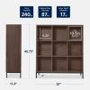 imageBest Choice Products 9Cube Storage Organizer 11in Shelf Opening Bookcase Display Shelf Customizable w 3 Removable Back Panels  GreigeWalnut