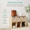 imageBest Choice Products 9Cube Storage Organizer 11in Shelf Opening Bookcase Display Shelf Customizable w 3 Removable Back Panels  GreigeWalnut