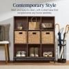 imageBest Choice Products 9Cube Storage Organizer 11in Shelf Opening Bookcase Display Shelf Customizable w 3 Removable Back Panels  GreigeWalnut
