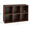 imageBest Choice Products 9Cube Storage Organizer 11in Shelf Opening Bookcase Display Shelf Customizable w 3 Removable Back Panels  GreigeWalnut