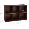 imageBest Choice Products 9Cube Storage Organizer 11in Shelf Opening Bookcase Display Shelf Customizable w 3 Removable Back Panels  GreigeWalnut