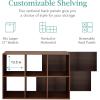 imageBest Choice Products 9Cube Storage Organizer 11in Shelf Opening Bookcase Display Shelf Customizable w 3 Removable Back Panels  GreigeWalnut