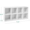 imageBest Choice Products 9Cube Storage Organizer 11in Shelf Opening Bookcase Display Shelf Customizable w 3 Removable Back Panels  GreigeWhite
