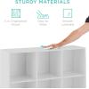 imageBest Choice Products 9Cube Storage Organizer 11in Shelf Opening Bookcase Display Shelf Customizable w 3 Removable Back Panels  GreigeWhite